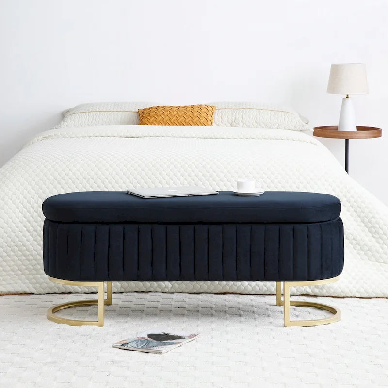 Banc de rangement pour chambre à coucher