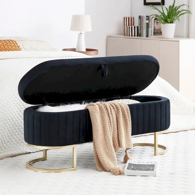 Banc de rangement pour chambre à coucher