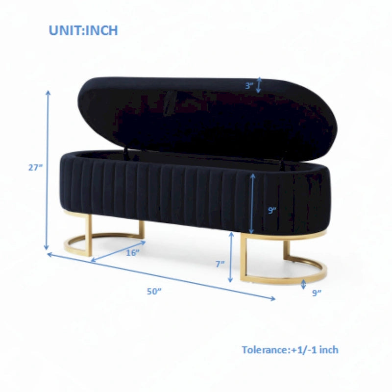 Banc de rangement pour chambre à coucher
