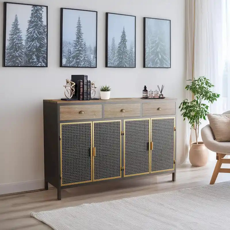 Meuble de rangement autoportant pour buffet Meuble d'entrée bas