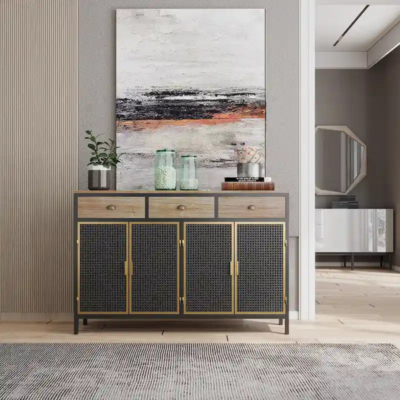 Meuble de rangement autoportant pour buffet Meuble d'entrée bas