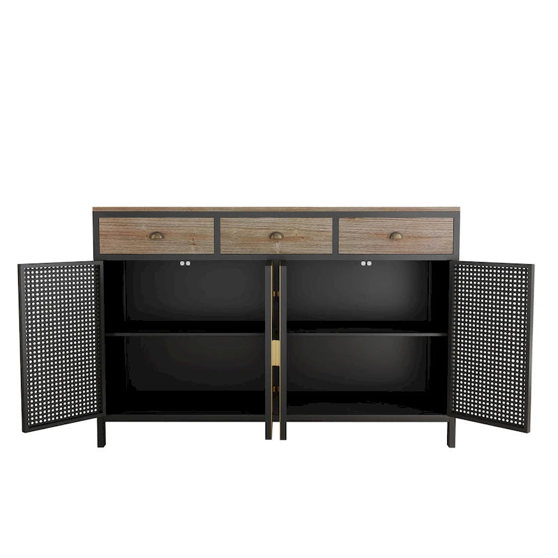 Meuble de rangement autoportant pour buffet Meuble d'entrée bas