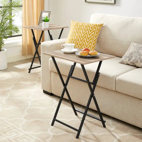 2-Piece Folding TV Tray - 14.96 x 19.69 x 26.38