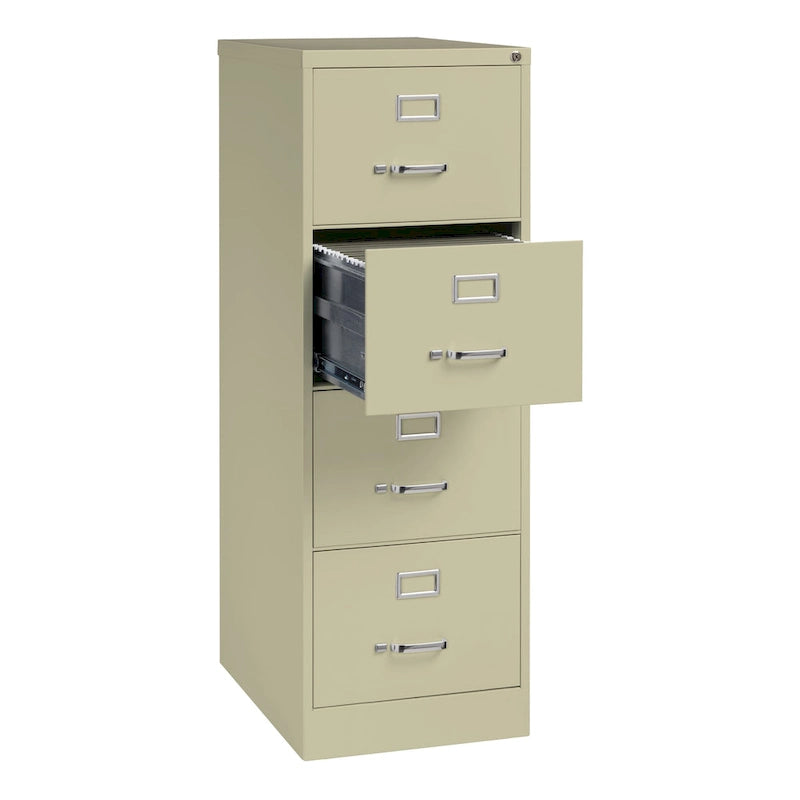 Classeur vertical commercial de 25 pouces de profondeur à 4 tiroirs pour documents de format légal
