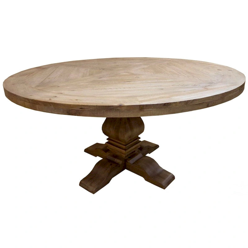 Table à manger ronde de style néoclassique français du XVIIIe siècle, vintage - Table seulement