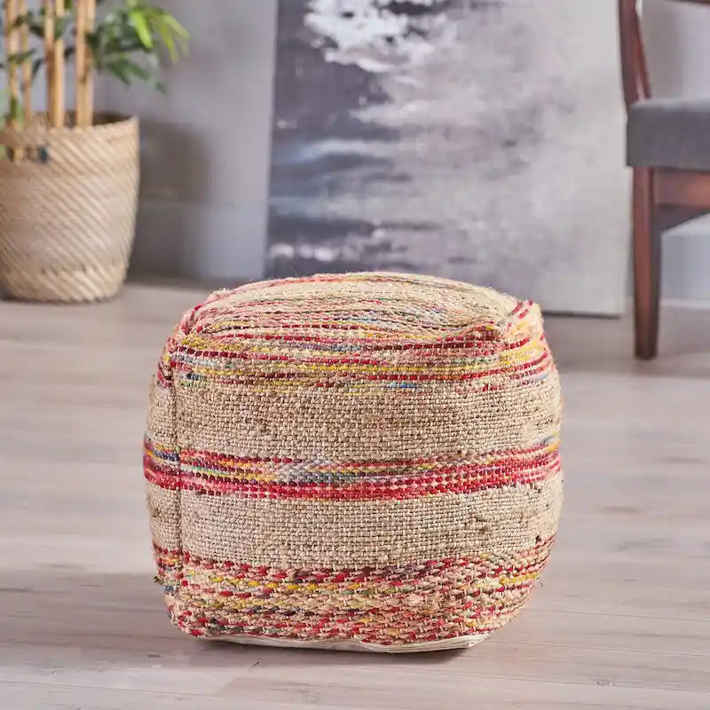 Futon en tissu fait main de style bohème