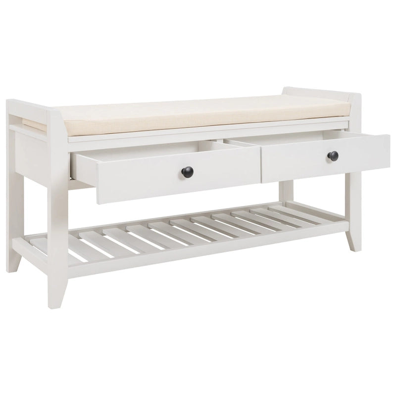 Banc de rangement d'entrée avec tiroirs