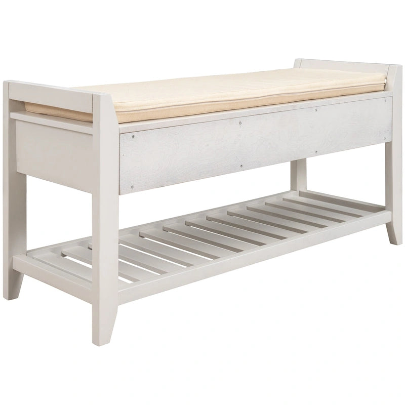 Banc de rangement d'entrée avec tiroirs