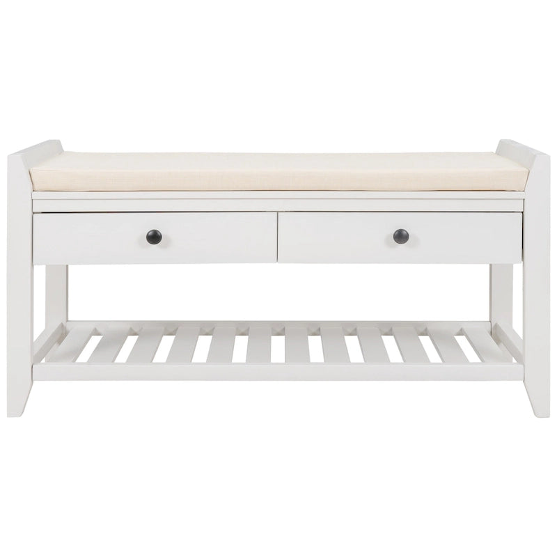 Banc de rangement d'entrée avec tiroirs