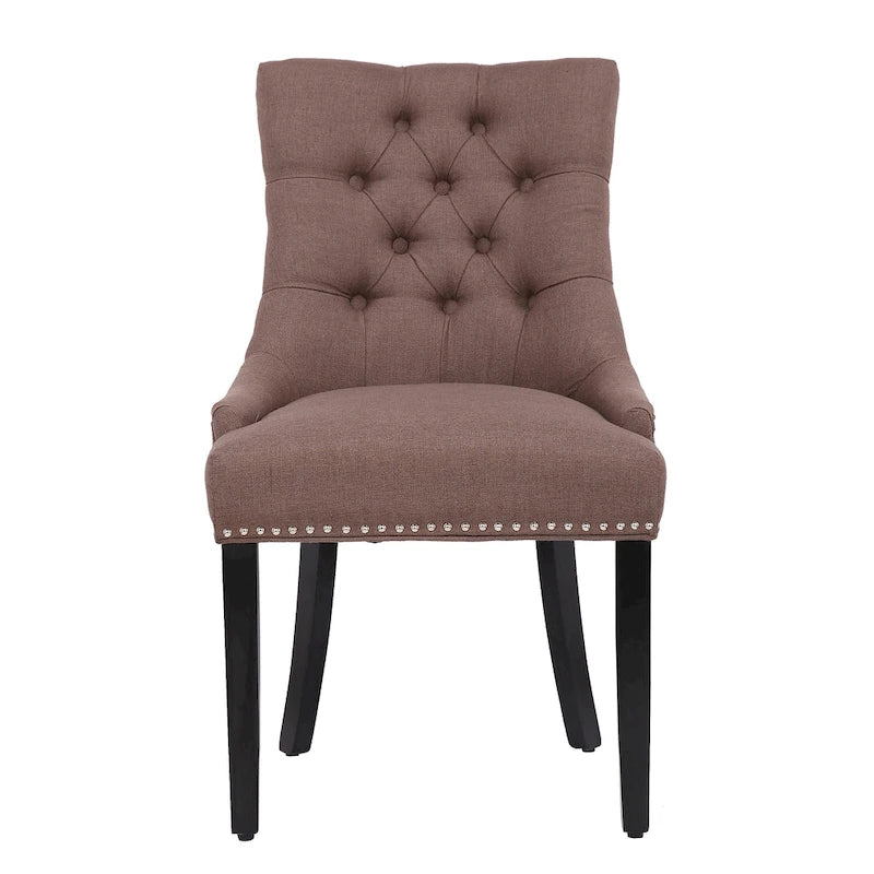Chaise de salle à manger capitonnée (lot de 2)