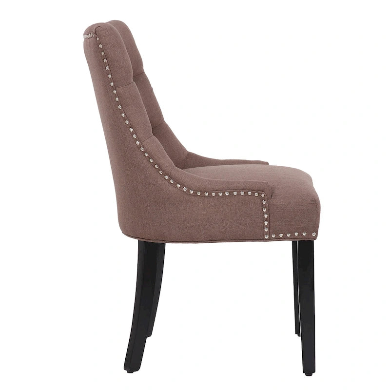 Chaise de salle à manger capitonnée (lot de 2)