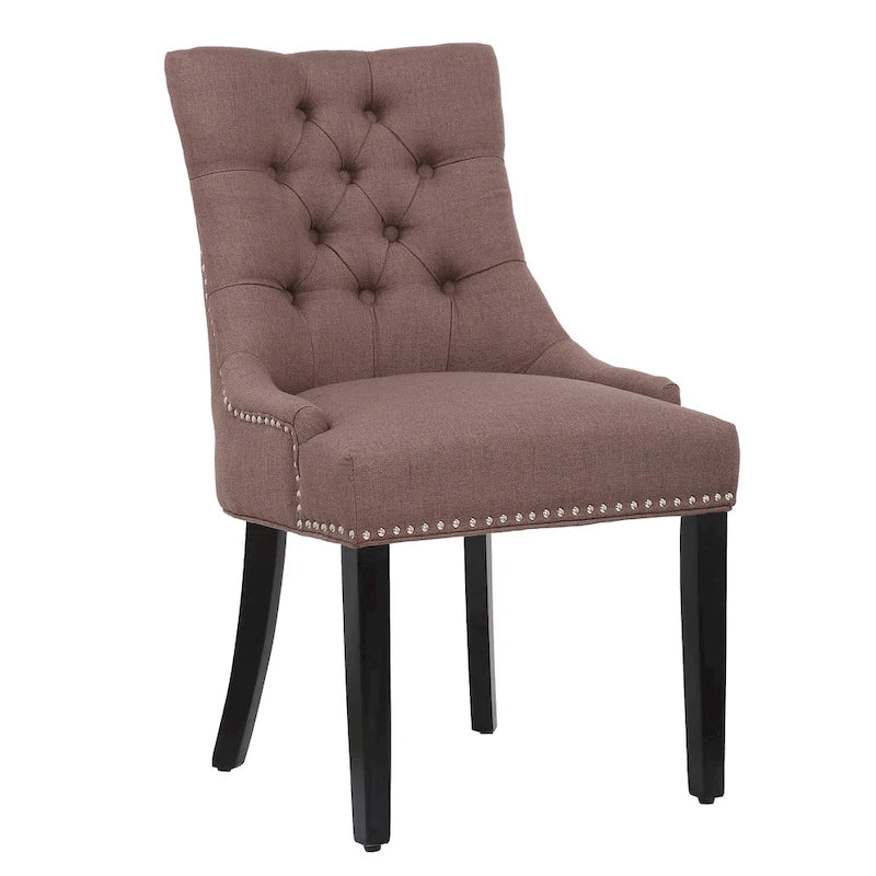Chaise de salle à manger capitonnée (lot de 2)