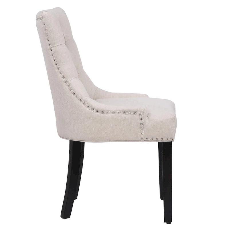 Chaise de salle à manger capitonnée (lot de 2)