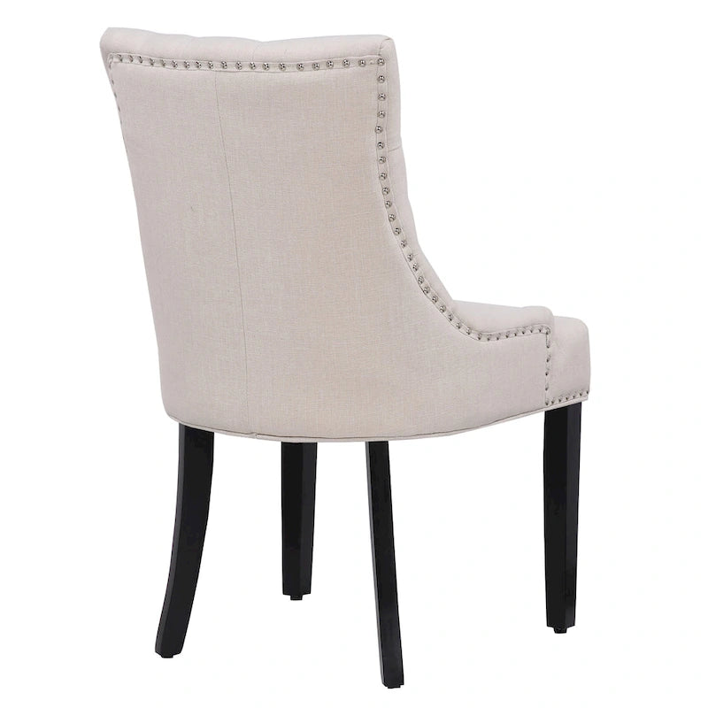 Chaise de salle à manger capitonnée (lot de 2)