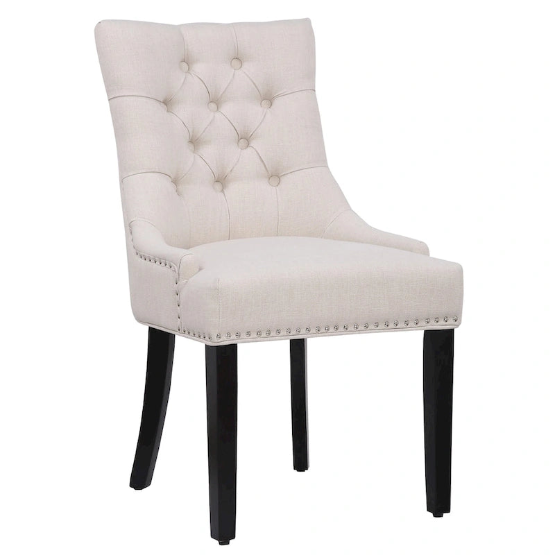 Chaise de salle à manger capitonnée (lot de 2)