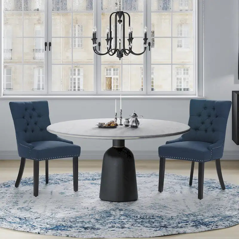 Chaise de salle à manger capitonnée (lot de 2)