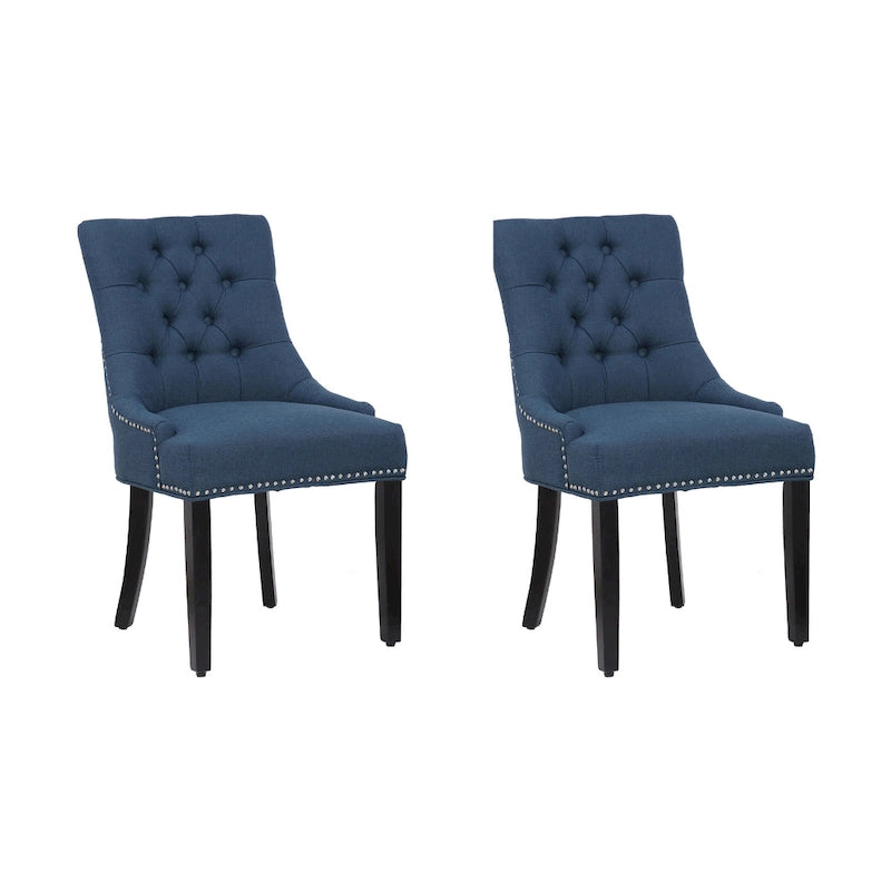 Chaise de salle à manger capitonnée (lot de 2)