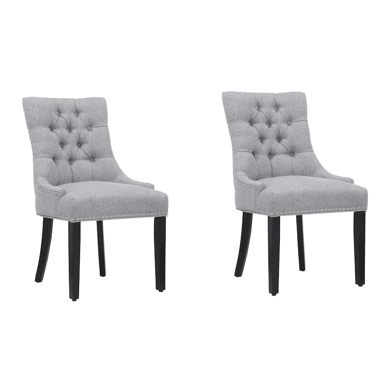 Chaise de salle à manger capitonnée (lot de 2)