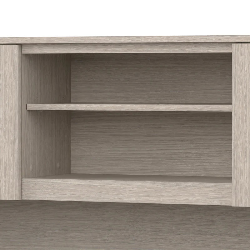 Bureau d'angle avec étagère de rangement