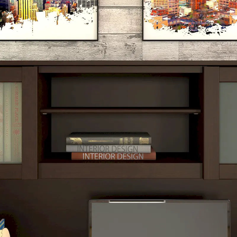 Bureau d'angle avec étagère de rangement