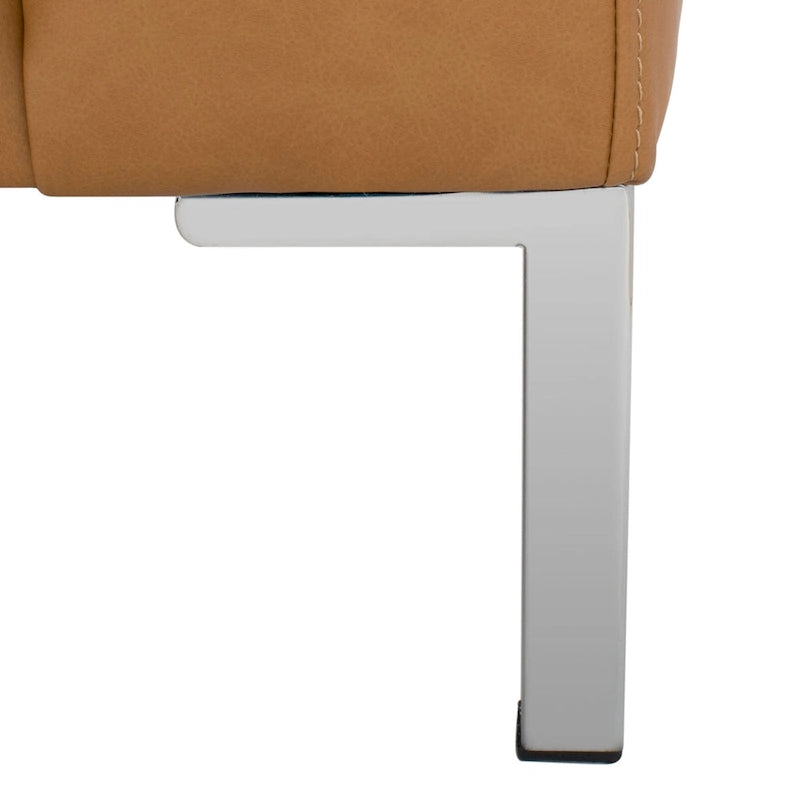 Banc en cuir - 81 po L x 32 po P x 34 po H - 81Lx32Px34H