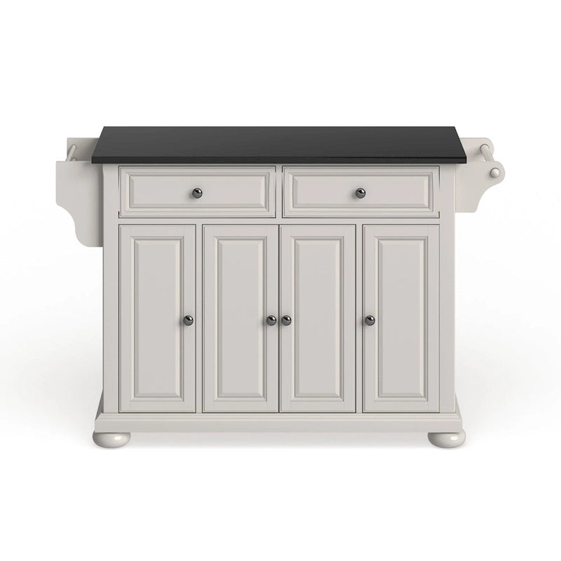 Îlot de cuisine/Chariot avec plateau en granit – 45,7 P x 130,8 L x 86,4 H cm