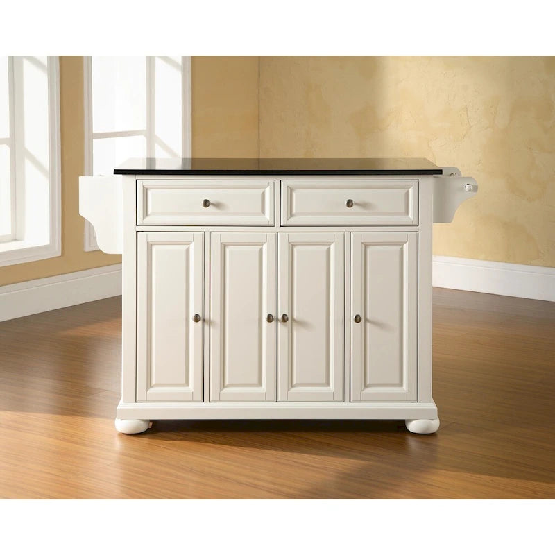 Îlot de cuisine/Chariot avec plateau en granit – 45,7 P x 130,8 L x 86,4 H cm