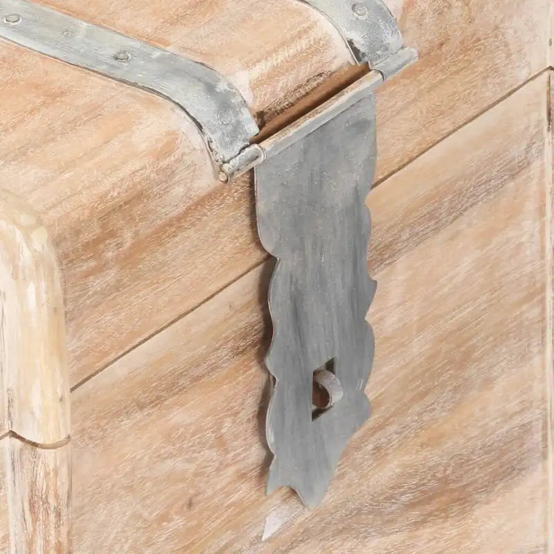 Malle de Rangement XL avec Loquet pour Chambre à Coucher, Bois Massif d'Acacia - 89,9 x 39,9 x 39,9 cm (L x P x H)