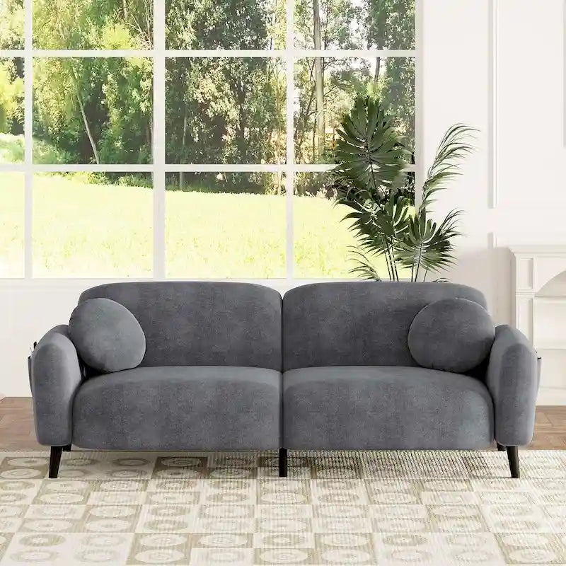 Canapé rembourré moderne avec base en métal, causeuse de luxe pour salon, réception