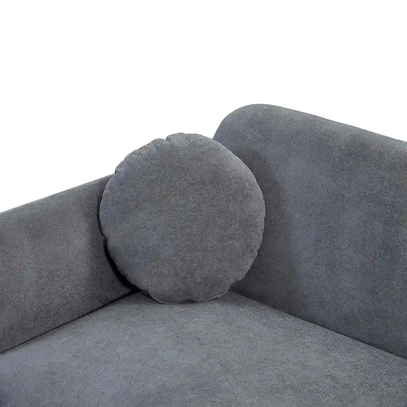 Canapé rembourré moderne avec base en métal, causeuse de luxe pour salon, réception