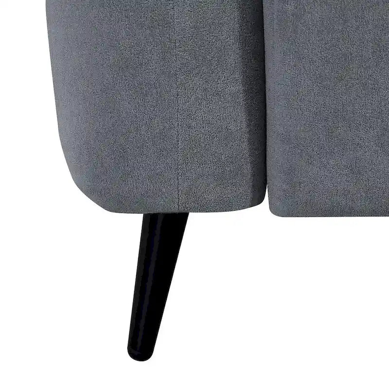Canapé rembourré moderne avec base en métal, causeuse de luxe pour salon, réception