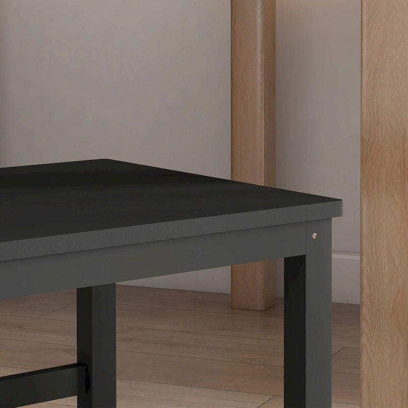 Chaises de salle à manger, lot de 2 chaises de cuisine et de salle à manger de style rustique avec dossier à lattes, sièges en bois de pin pour le salon