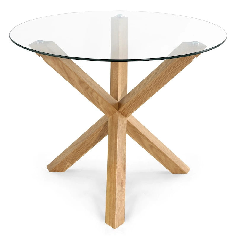 Table de salle à manger ronde de 37,4 pouces