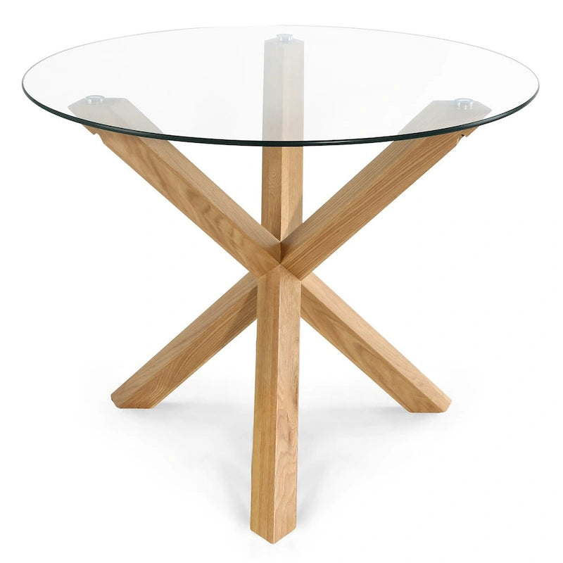 Table de salle à manger ronde de 37,4 pouces