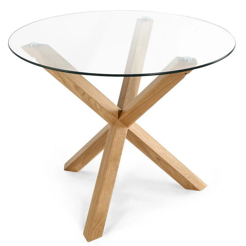 Table de salle à manger ronde de 37,4 pouces