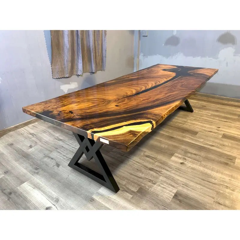 118 Grande table à manger Live Edge