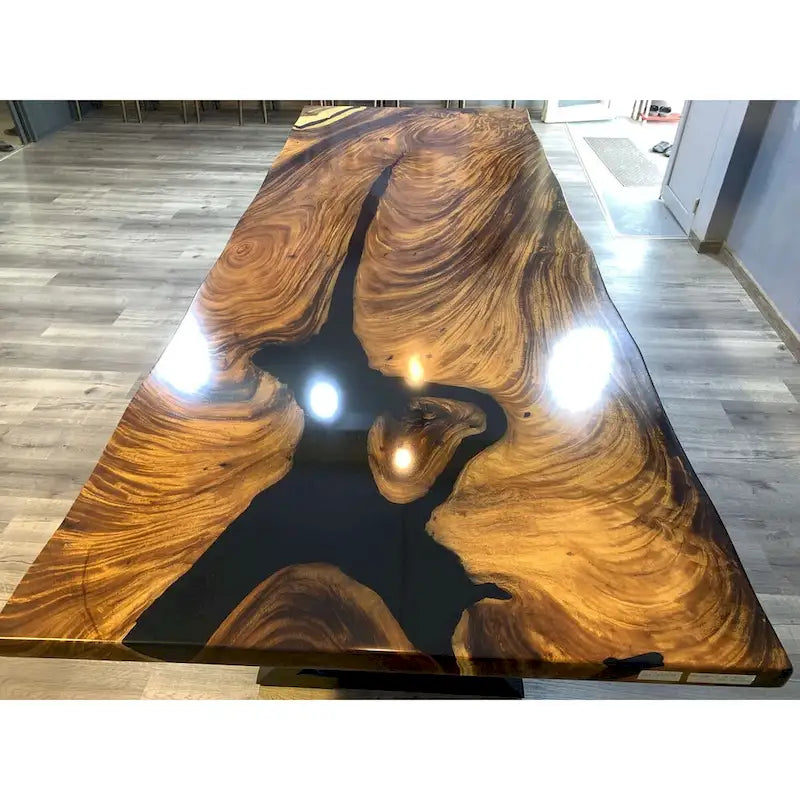 118 Grande table à manger Live Edge