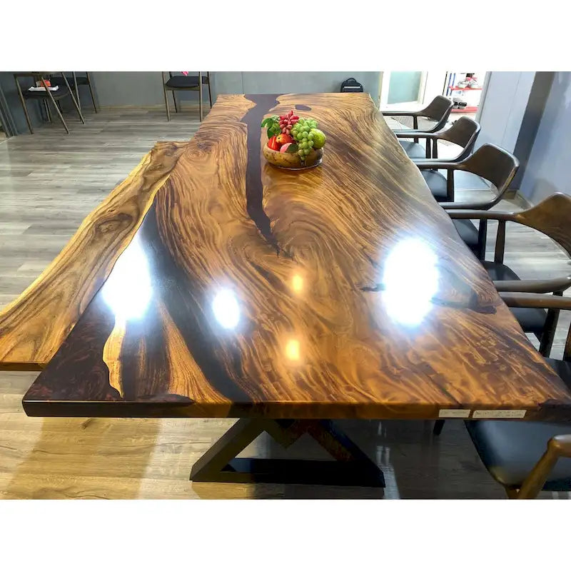 118 Grande table à manger Live Edge