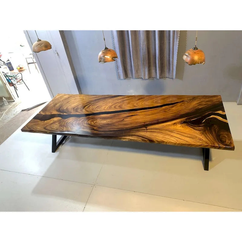 118 Grande table à manger Live Edge