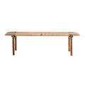 Banc en teck et rotin
