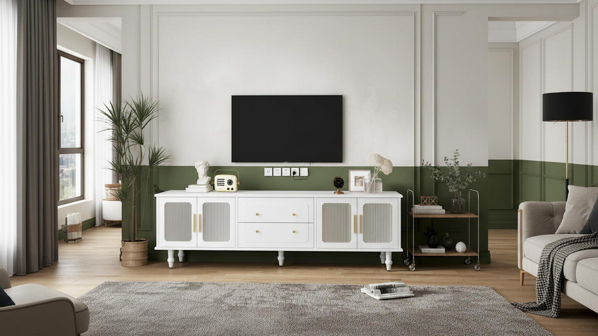 Meuble TV vu de loin